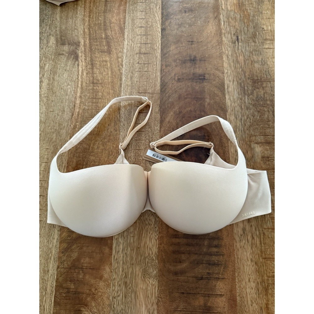 NWT SKIMS Ultimate Push Up Balconette Bra 34DD Sand Underwire Lift Nude